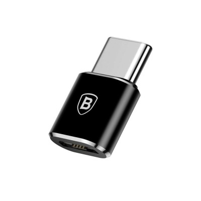 Convertor, adaptor OTG Micro-USB la Type-C, 2.4A Baseus, CAMOTG-01 - 2 Convertor, adaptor OTG Micro-USB la Type-C, 2.4A Baseus, CAMOTG-01 - 2