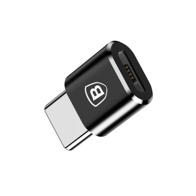 Convertor, adaptor OTG Micro-USB la Type-C, 2.4A Baseus, CAMOTG-01 - 3 Convertor, adaptor OTG Micro-USB la Type-C, 2.4A Baseus, CAMOTG-01 - 3