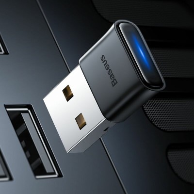 Adaptor Dongle USB wireless Bluetooth Baseus BA04, negru - 6 Adaptor Dongle USB wireless Bluetooth Baseus BA04, negru - 6