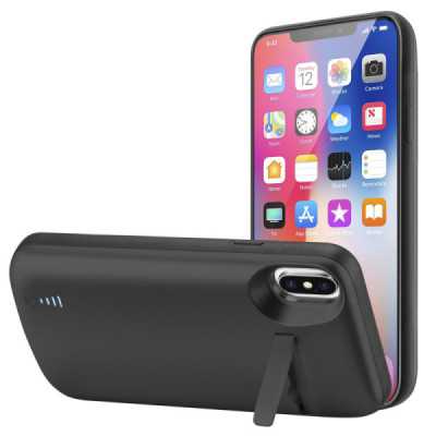 Husa pentru iPhone X / XS cu Baterie de 5000mAh - Techsuit Power Pro - Black - 5