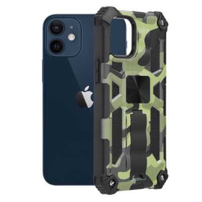 Husa pentru iPhone 12 mini - Techsuit Blazor Series - Camo Lime - 1