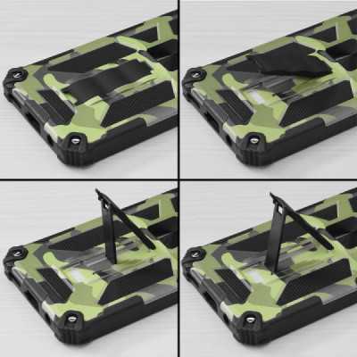 Husa pentru iPhone 12 mini - Techsuit Blazor Series - Camo Lime - 4