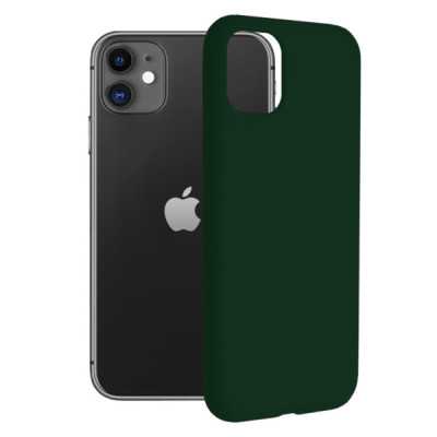 Husa pentru iPhone 11 - Techsuit Soft Edge Silicone - Dark Green - 1