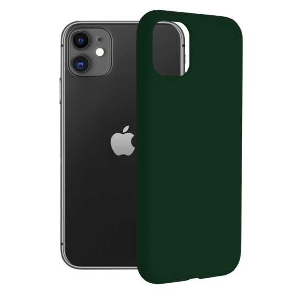 Husa pentru iPhone 11 - Techsuit Soft Edge Silicone - Dark Green