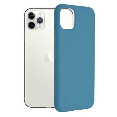 Husa pentru iPhone 11 Pro Max - Techsuit Soft Edge Silicone - Denim Blue - 1