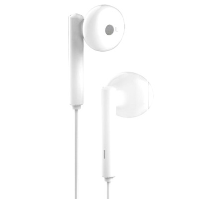 Casti Huawei AM115 cu fir Jack si microfon in ear, bulk, alb - 1