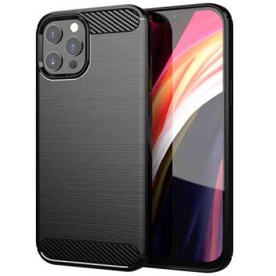 Husa pentru iPhone 13 Pro - Techsuit Carbon Silicone - Black - 1