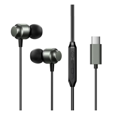 Casti cu Fir Type-C, In-Ear, 1.2m - JoyRoom (JR-EC06) - Dark Gray - 1 Casti cu Fir Type-C, In-Ear, 1.2m - JoyRoom (JR-EC06) - Dark Gray - 1
