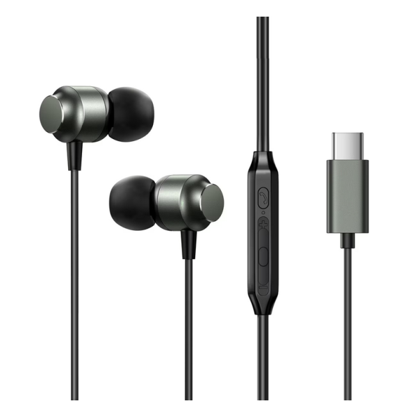 Casti cu Fir Type-C, In-Ear, 1.2m - JoyRoom (JR-EC06) - Dark Gray