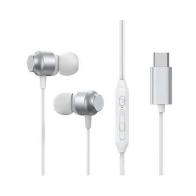 Casti cu Fir Type-C, In-Ear, 1.2m - JoyRoom (JR-EC06) - argintiu - 1
