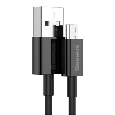 Cablu de date USB la Micro-USB Baseus, 2A, 1m, negru, CAMYS-01 - 3 Cablu de date USB la Micro-USB Baseus, 2A, 1m, negru, CAMYS-01 - 3