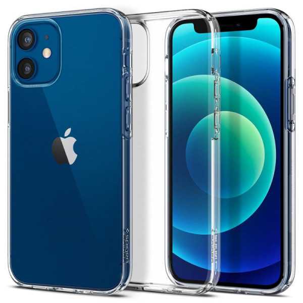 Husa pentru iPhone 12 mini - Spigen Liquid Crystal - Clear