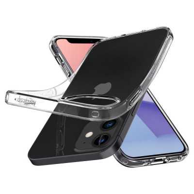 Husa pentru iPhone 12 mini - Spigen Liquid Crystal - Clear - 9