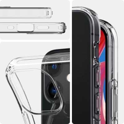 Husa pentru iPhone 12 mini - Spigen Liquid Crystal - Clear - 14