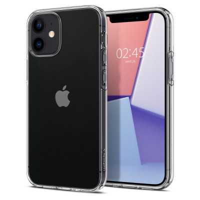 Husa pentru iPhone 12 / 12 Pro - Spigen Liquid Crystal - Clear - 2