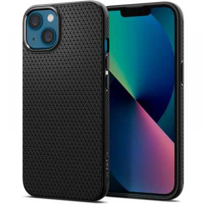 Husa pentru iPhone 13 - Spigen Liquid Air - Matte Black - 1