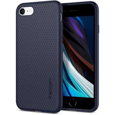 Husa pentru iPhone 7 / 8 / SE 2, SE 2020 / SE 3, SE 2022 - Spigen Liquid Air - Midnight Blue - 1