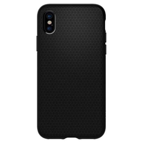 Husa pentru iPhone X / XS - Spigen Liquid Air - Matte Black