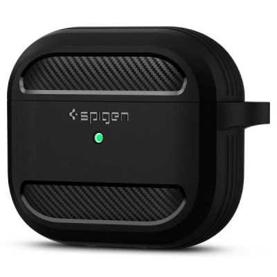 Husa pentru Apple AirPods 3 - Spigen Rugged Armor - Black - 4