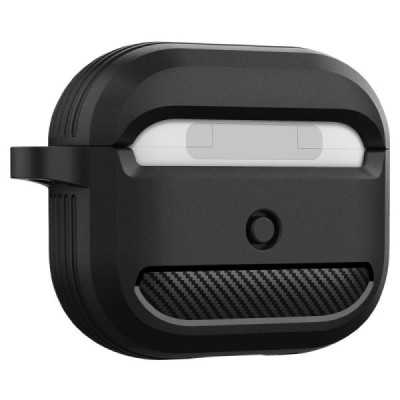 Husa pentru Apple AirPods 3 - Spigen Rugged Armor - Black - 5