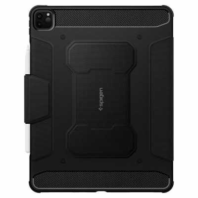 Husa pentru Apple iPad Pro 12.9 (2021 / 2022) - Spigen Rugged Armor Pro - Black - 2