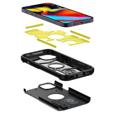 Husa pentru iPhone 13 - Spigen Tough Armor - Black - 5