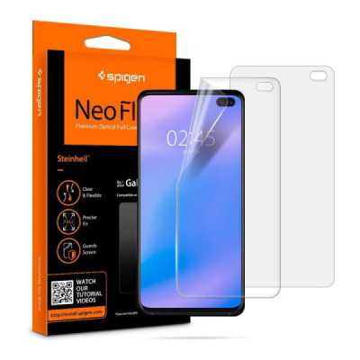 Folie pentru Samsung Galaxy S10 Plus (set 2) - Spigen Neo Flex - Clear - 1