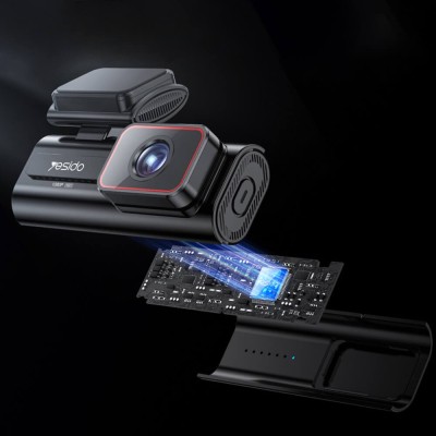 Camera Compacta pentru Masina cu Ecran Integrat, Full HD 1080p - Yesido (KM21) - Black