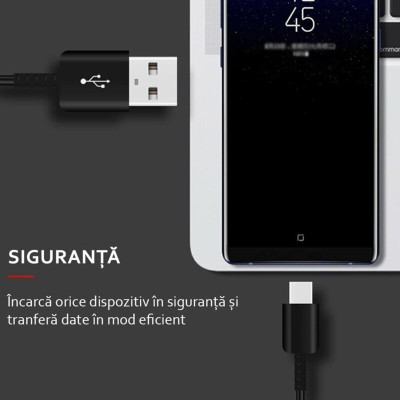 Cablu de date Samsung USB Type-C, 1.5m, bulk, EP-DW700CBE - 4 Cablu de date Samsung USB Type-C, 1.5m, bulk, EP-DW700CBE - 4