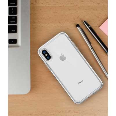 Husa pentru iPhone X / XS - Spigen Ultra Hybrid - Matte Black - 6