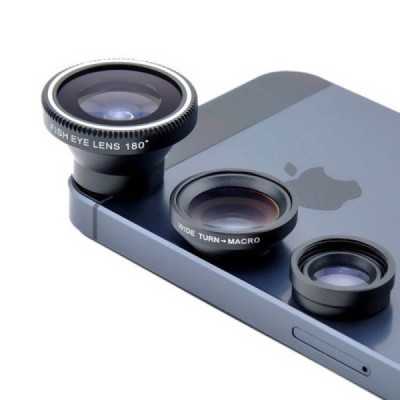 Lentile pentru telefon (set 3) - Techsuit Macro, Wide Angle, Fish Eye (W33) - Black - 3