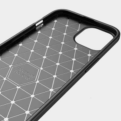 Husa pentru iPhone 14 Pro - Techsuit Carbon Silicone - Black - 2