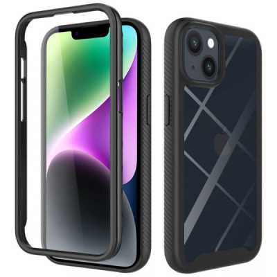 Husa pentru iPhone 14 + Folie - Techsuit Defense360 Pro - Black - 1