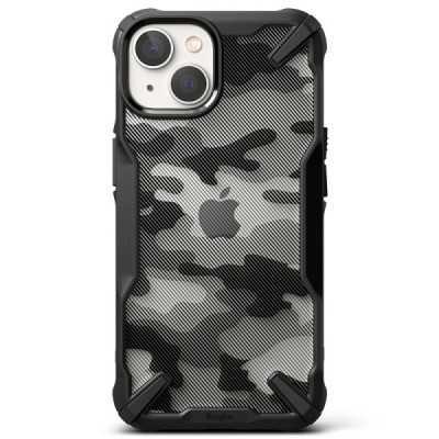 Husa pentru iPhone 14 Plus - Ringke Fusion X Design - Camo Black - 2