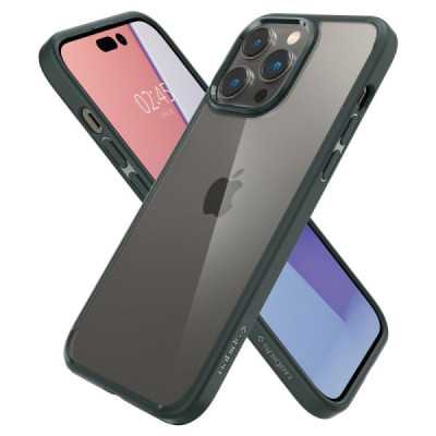 Husa pentru iPhone 14 Pro - Spigen Ultra Hybrid - Abyss Green - 4