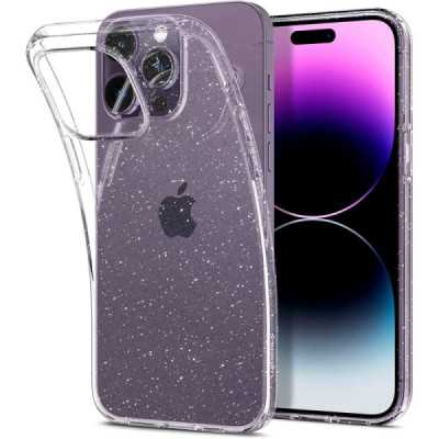 Husa pentru iPhone 14 Pro Max - Spigen Liquid Crystal Glitter - Crystal Quartz - 1