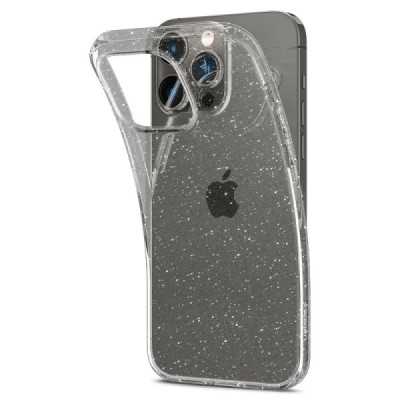 Husa pentru iPhone 14 Pro Max - Spigen Liquid Crystal Glitter - Crystal Quartz - 3