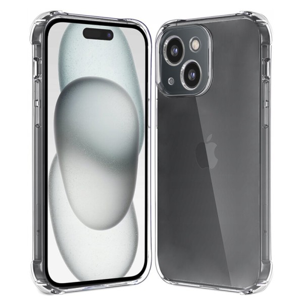 Husa iPhone 15 Techsuit Shockproof Clear Silicone, transparenta