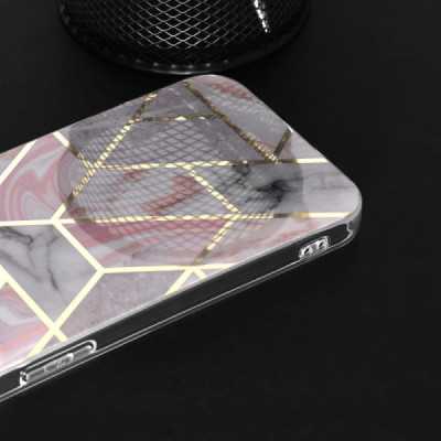 Husa pentru iPhone 14 Plus - Techsuit Marble Series - Pink Hex - 4