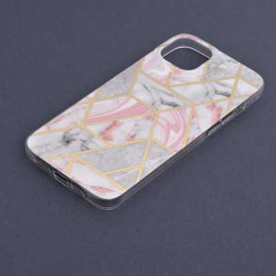 Husa pentru iPhone 14 Plus - Techsuit Marble Series - Pink Hex - 5