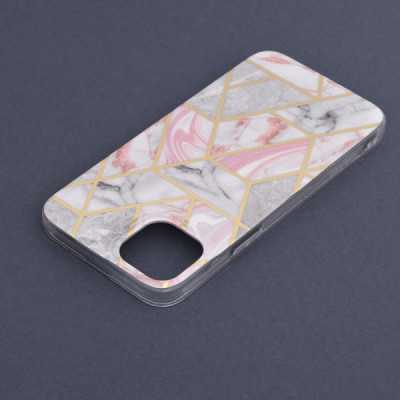 Husa pentru iPhone 14 Plus - Techsuit Marble Series - Pink Hex - 6