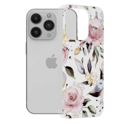 Husa pentru iPhone 14 Pro - Techsuit Marble Series - Chloe White - 1