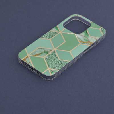 Husa pentru iPhone 14 Pro - Techsuit Marble Series - Green Hex - 5