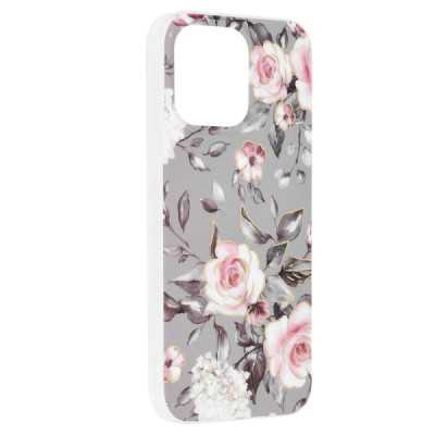 Husa pentru iPhone 14 Pro Max - Techsuit Marble Series - Bloom of Ruth Gray - 2