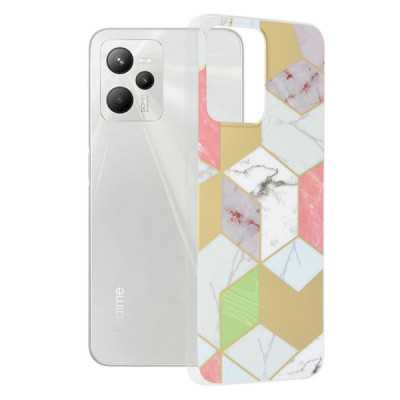 Husa pentru Realme C35 / Narzo 50A Prime - Techsuit Marble Series - Purple Hex - 1