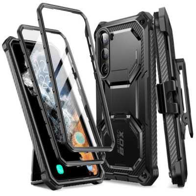 Husa pentru Samsung Galaxy S23 + Folie - I-Blason Armorbox - Black - 1