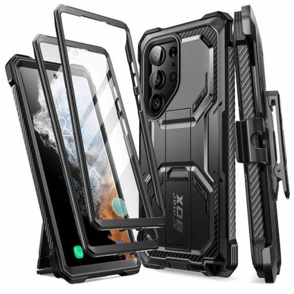 Husa pentru Samsung Galaxy S23 Ultra + Folie - I-Blason Armorbox - negru