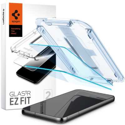 Folie pentru Samsung Galaxy S23 Plus (set 2) - Spigen Glas.tR EZ FIT - Clear - 1