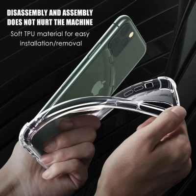 Husa iPhone 11 Pro Max Techsuit Shockproof Clear Silicone, transparenta - 2 Husa iPhone 11 Pro Max Techsuit Shockproof Clear Silicone, transparenta - 2