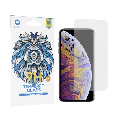 Folie Sticla iPhone XS Max Lito 9H Tempered Glass - Clear - 1